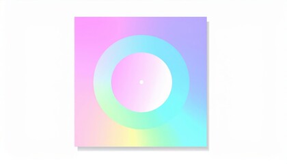 Pastel Gradient Circle Design