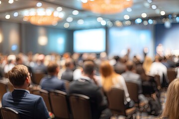 Conference hall filled with attendees