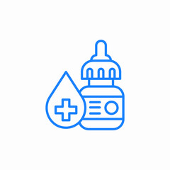eye drops icon sign vector