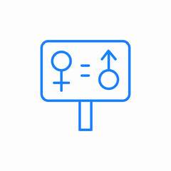 gender equality icon sign vector