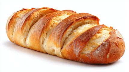 Golden loaf of crusty bread radiates warmth and comfort, beckoning with its delicious aroma and perfect texture