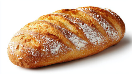 Tantalizing loaf of crusty bread glistens with inviting warmth, promising delightful culinary experience
