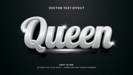 queen editable text effect