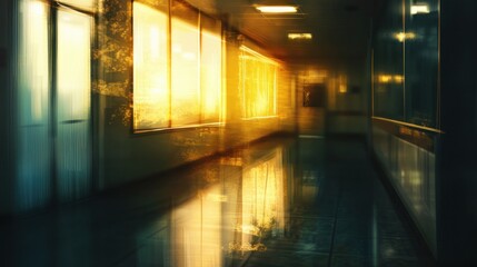 Sunrise corridor interior view