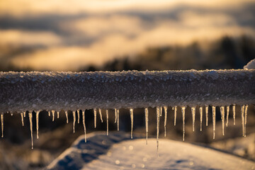 Bihoro Pass on a frosty morning