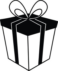 present box icon on transparent background