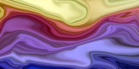 A vibrant abstract design with wavy lines and smooth gradient colors blending from yellow to blue, creating a dynamic and visually striking composition.