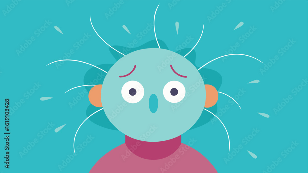 Poster caught in the web a closeup of the characters face filled with discomfort and disbelief. thin transl
