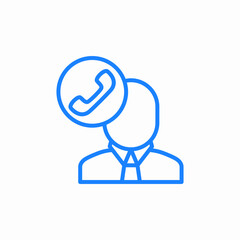 call service agent icon sign vector