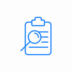 detailed checklist review icon sign vector