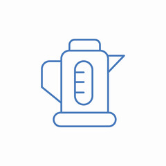 electric kettle appliance icon sign vector