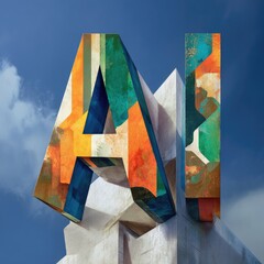 AI Sculpture Sky Outdoor Public Art Installation