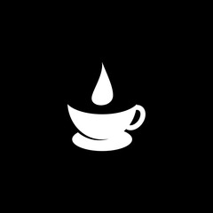 black and white coffee