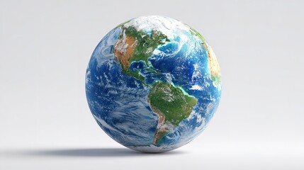 Fototapeta premium Earth Day concept on white background isolated