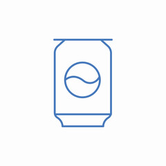 soda can beverage icon sign vector