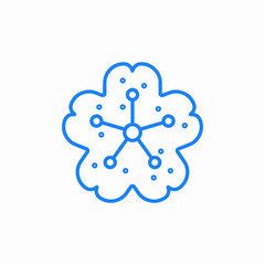 snowflake pattern icon sign vector