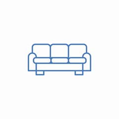 sofa comform icon sign vector