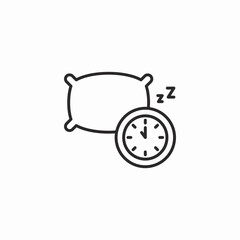 sleeping time icon sign vector