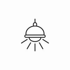 Obraz premium spotlight fixture icon sign vector