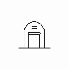 storage warehouse icon sign vector