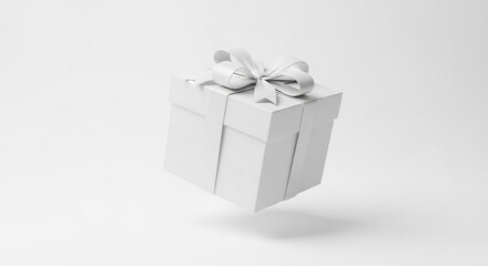 Obraz premium white gift box