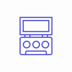 cosmetic powder palette icon sign vector