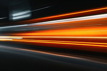 Abstract speed lines in orange and white