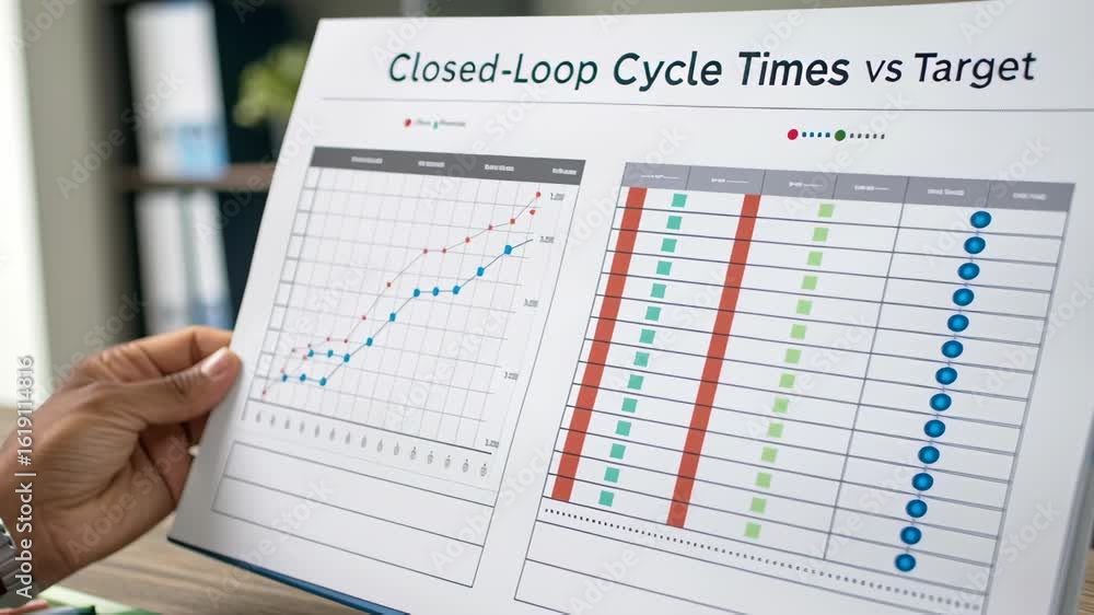 Poster analysis of closed-loop cycle times versus target performance metrics
