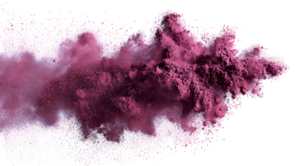 Pink and purple powder explosion abstract art design