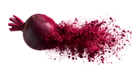 Beetroot explosion vibrant red powder healthy food,