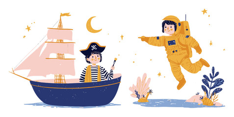 Friendly Police Officers Offering Help and Assistance in Vector Format