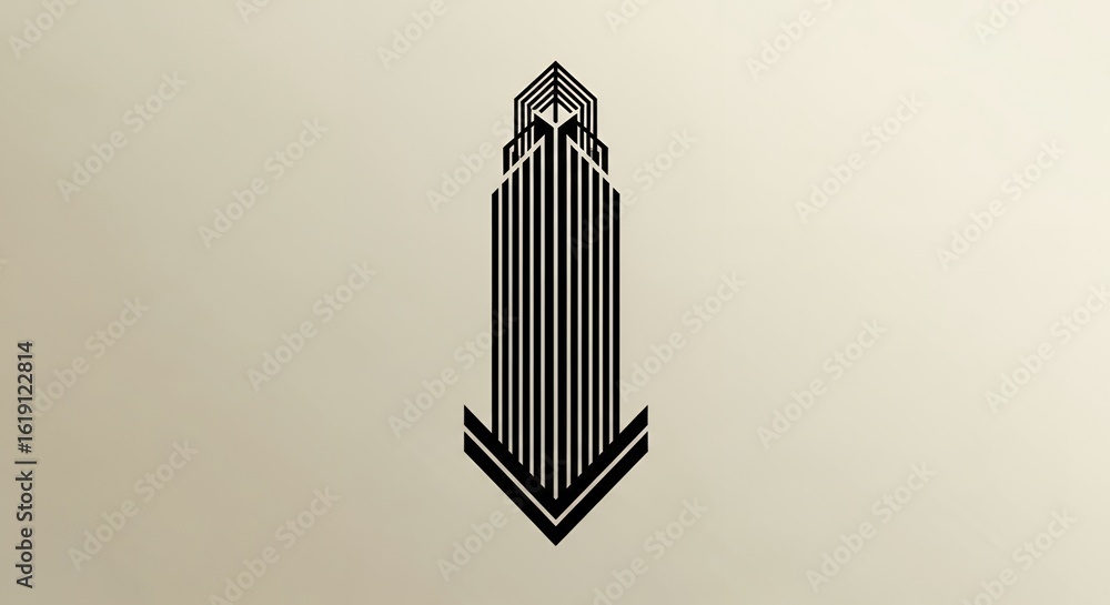 Poster Modern Architecture Abstract Building Design Geometric Lines