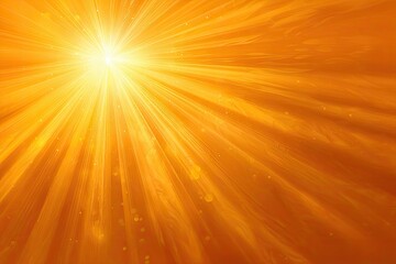 Obraz premium Bright sunburst, orange glow