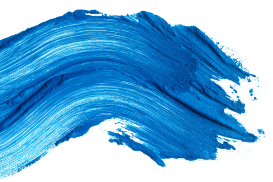 Abstract blue paint stroke texture background art design