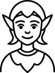 elves icon on transparent background