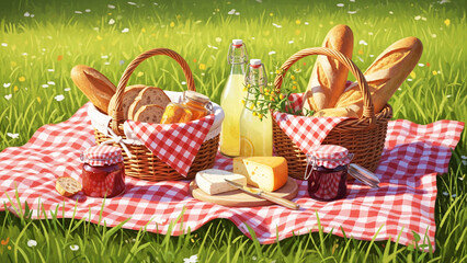 Picnic in the Meadow A Delightful Summer Spread