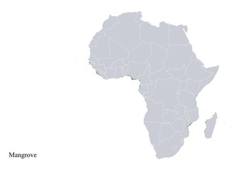 Mangrove biome map of Africa