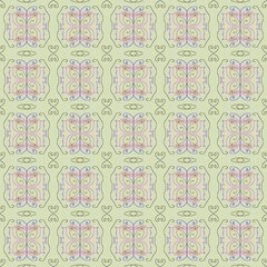 Pastel Butterfly Garden Pattern