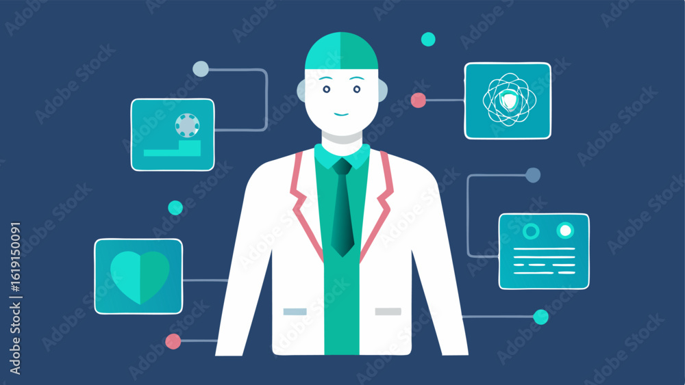 Poster diagnosis with ai assistance a healthcare provider using artificial intelligence software alongside 