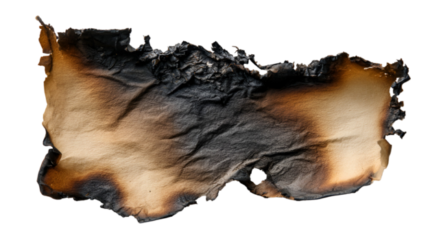 Burned paper texture dark background ash damage fire destruction