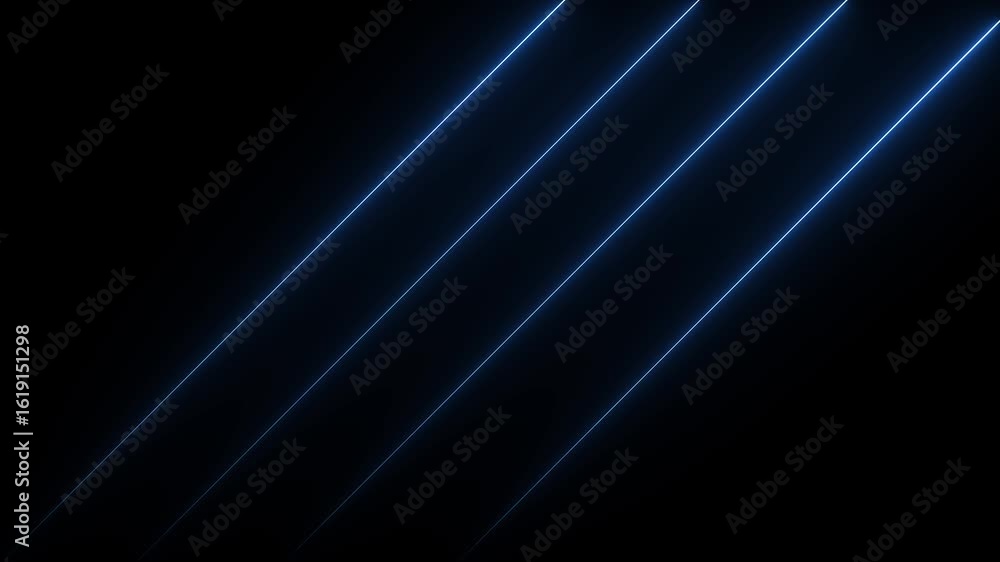 Poster abstract glowing rainbow color neon lines motion background. neon lights blinking lines moving anima