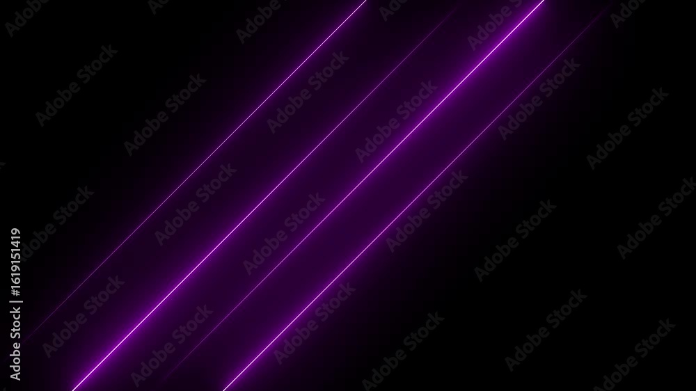 Poster abstract glowing rainbow color neon lines motion background. neon lights blinking lines moving anima
