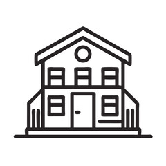Two Story House Outline: Real Estate, Home Ownership, and Minimalist Architecture