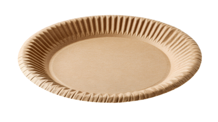 Brown paper plate disposable tableware eco friendly packaging