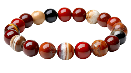 Beaded Bracelet: A close-up shot of a beautiful beaded bracelet, showcasing a harmonious blend of vibrant, colorful beads strung together, evoking elegance.