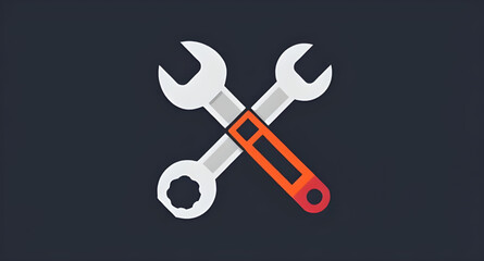 Wrench and screwdriver, Tools icon, Repair tools, Maintenance icon, Toolset vector, Wrench icon, Screwdriver icon, Fixing tools, Settings tools, Hand tools, Spanner and screwdriver, DIY tools, Tool re