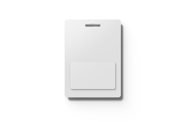 Flat Lay View of Gift Card Holder, 3D Illustration