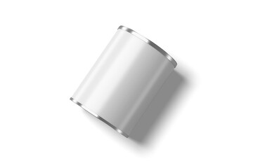 High Angle View of Tin Paint Bucket, 3D Illustration