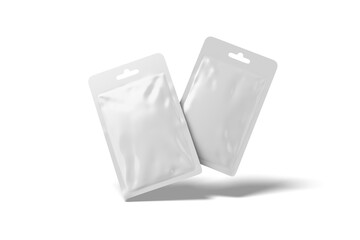 Floating of Facial Mask Sachet, 3D Illustration