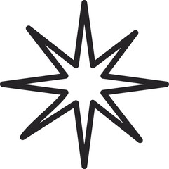 Black starburst pattern, abstract design or light effect